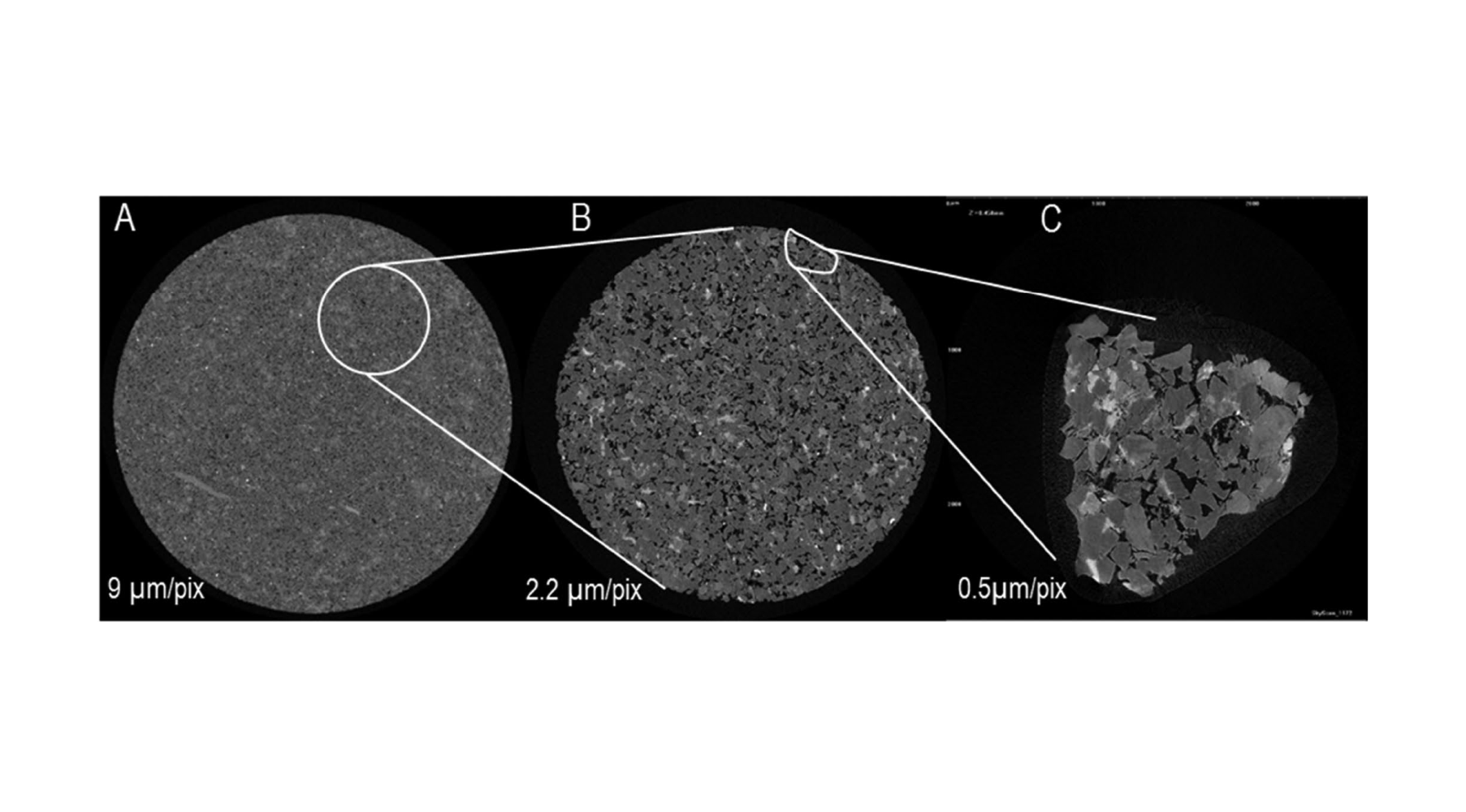 Combined micro-X-ray tomography and micro-X-ray fluorescence study of reservoir rocks: applicability to core analysis