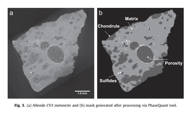 PhaseQuant : A tool for quantifying tomograph ic da ta sets of geological specimens